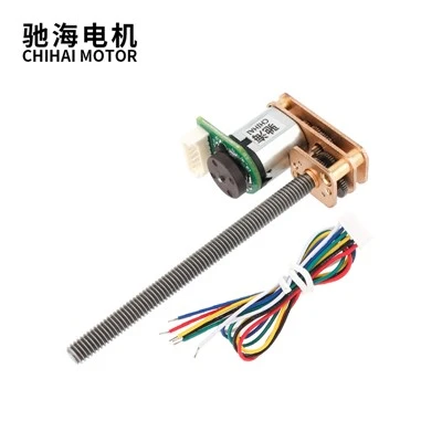 Motor gear dc tipe u dengan encoder 3ppr